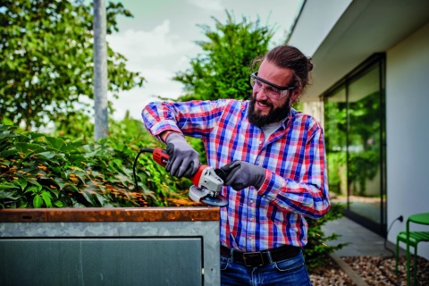 SZLIFIERKA KĄTOWA DO SZLIFOWANIA DREWNA METALU WARSZTATOWA EINHELL TC-AG 125/850