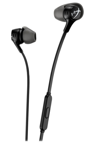 Słuchawki przewodowe douszne HyperX Cloud Earbuds II czarno-szare 70N24AAR