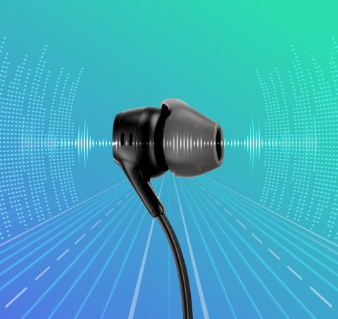 Słuchawki przewodowe douszne HyperX Cloud Earbuds II czarno-szare 70N24AAR