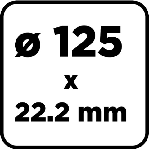 Tarcza diamentowa szlifierska, 2 segmenty, 125 x 22. 2 mm, na sucho 57T324