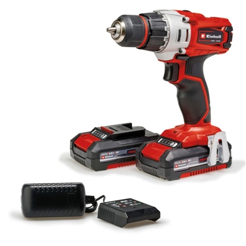 Wiertarko-wkrętarka akumulatorowa 2 biegowa regulowana Einhell TE-CD 18/2 Li (2x2,0 Ah)