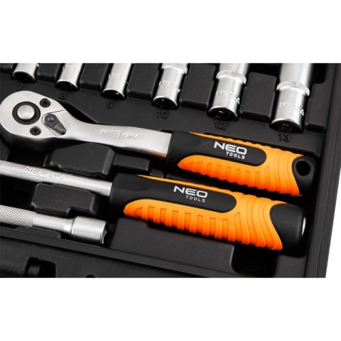 Zestaw Kluczy Nasadowych 23 elementy Grzechotka 1/4" Małe Długie Nasadki 10-231 NEO TOOLS