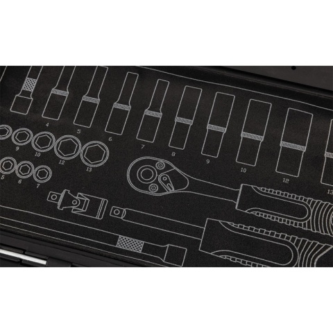Zestaw Kluczy Nasadowych 23 elementy Grzechotka 1/4" Małe Długie Nasadki 10-231 NEO TOOLS