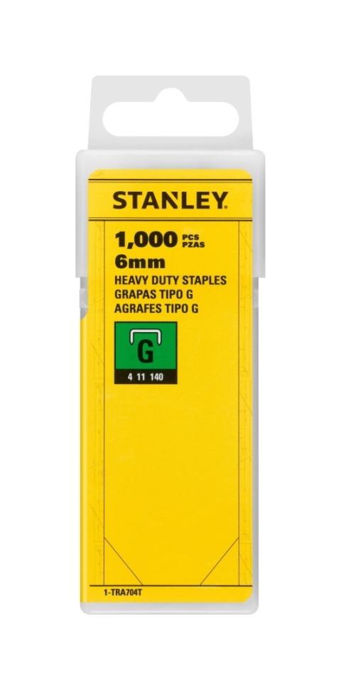 Zszywki stalowe G 6 mm Stanley 1-TRA704T