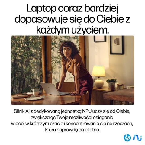 Dotykowy HP OmniBook X 14 2.2K IPS Snapdragon X Elite X1E-78-100 12-rdzeni 16GB LPDDR5x 512GB SSD NVMe Windows 11