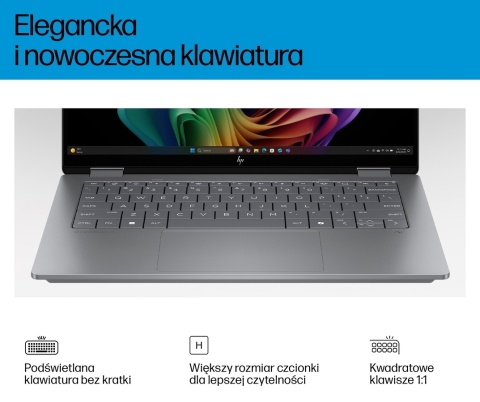 Dotykowy HP OmniBook X Flip 14 Next Gen AI 3K OLED 120Hz AMD Ryzen AI 7 350 8-rdzeni 24GB LPDDR5x 1TB SSD NVMe Windows 11
