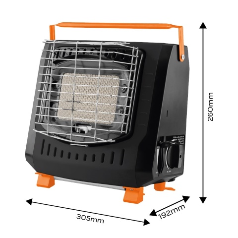 GRZEJNIK TURYSTYCZNY GAZOWY PRZENOŚNY TURYSTYCZNY CAMPINGOWY 2,2KWH NEO TOOLS 90-133