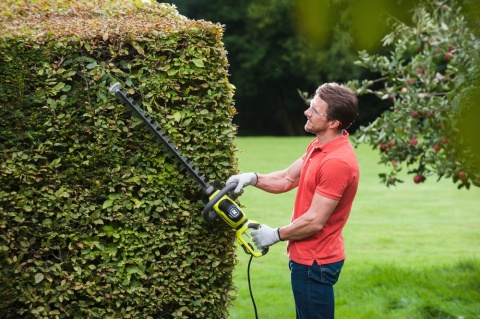 NOŻYCE PIŁA SIECIOWA ELEKTYCZNA DO PODCINANIA ŻYWOPŁOTU 600 W 60 CM RHT6160RS RYOBI