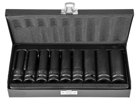 Zestaw Długich Nasadek Udarowych TORX E10-E24 - 9 sztUK 1/2" NEO TOOLS 12-110