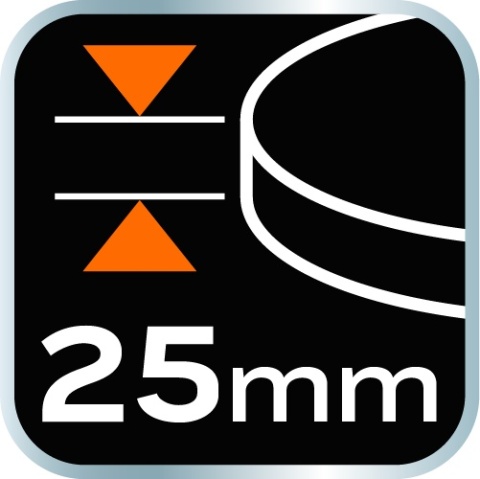 Pad polerski 80 x 25 mm gąbka średnia mocowanie na rzep do polerek rotacyjnych i mimośrodowo-rotacyjnych NEO TOOLS 08-975