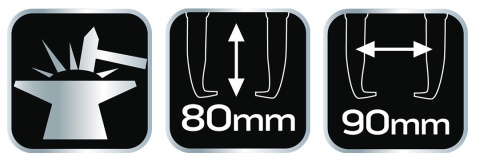 Ściągacz do łożysk dwuramienny profesjonalny stali chromowana 105 x 110 mm NEO TOOLS 11-866