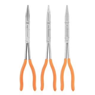 Szczypce z podwójnym przegubem CRV zestaw szczypiec 3szt długie NEO TOOLS 01-293
