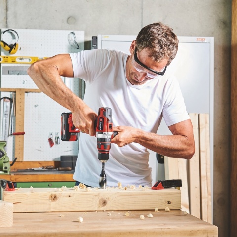 Wiertarko-wkrętarka bezprzewodowa akumulaturowa Li 18V + 2x Aku + Ładowarka +Walizka EINHELL TE-CD 18/48