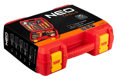 Zestaw Narzędzi dla Elektryka 13 elementy Walizka Szczypce Śrubokręty NEO TOOLS 01-315