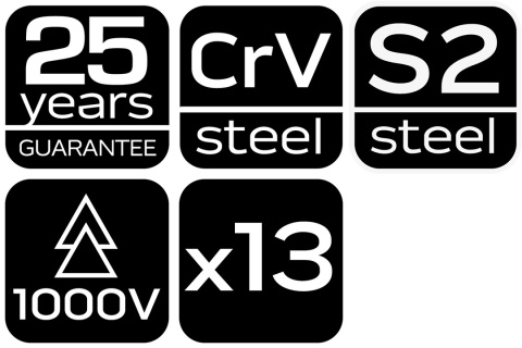 Zestaw Narzędzi dla Elektryka 13 elementy Walizka Szczypce Śrubokręty NEO TOOLS 01-315