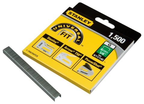 Zszywki stalowe G 6 mm Stanley 1-TRA704T