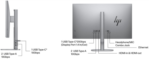 AiO HP OmniStudio X 27 4K UHD IPS Intel Core Ultra 7 155H 16-rdzeni 32GB DDR5 2TB SSD NVMe Windows 11 + klawiatura i mysz