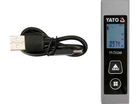 DALMIERZ LASEROWY CYFROWY MIERNIK ODLEGŁOŚCI KIESZONKOWY 30 m YATO YT-731240