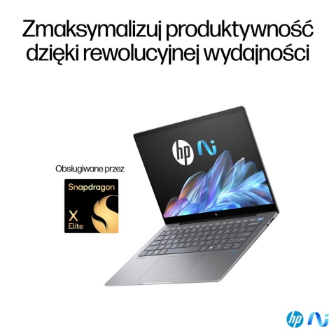 Dotykowy HP OmniBook X 14 2.2K IPS Snapdragon X Elite X1E-78-100 12-rdzeni 32GB LPDDR5x 1TB SSD NVMe Windows 11