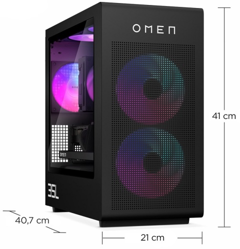 HP OMEN 35L GT16 Gaming PC Intel Core i7-14700F 20-rdzeni 32GB DDR5 RGB 1TB SSD NVMe NVIDIA GeForce RTX 4070 Ti SUPER 16GB W11
