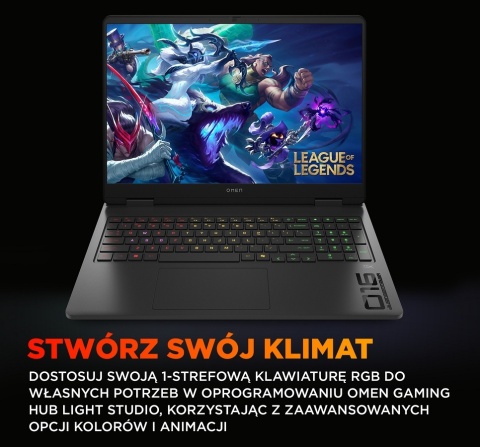 HP OMEN Gaming 16 2K IPS 165Hz Intel Core Ultra 7 255H 16-rdzeni 32GB DDR5 1TB SSD NVMe NVIDIA GeForce RTX 5070 8GB Windows 11