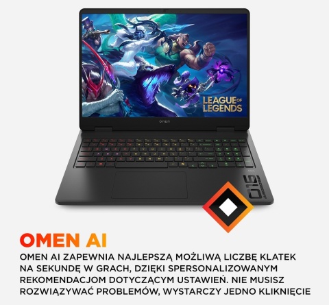 HP OMEN Gaming 16 2K IPS 165Hz Intel Core Ultra 7 255H 16-rdzeni 32GB DDR5 1TB SSD NVMe NVIDIA GeForce RTX 5070 8GB Windows 11