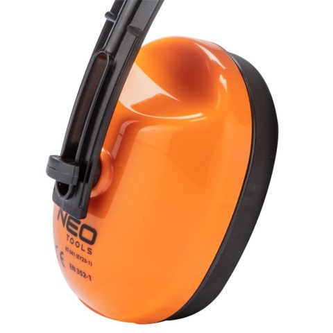 Nauszniki przeciwhałasowe SNR 25 dB Regulacja sprężyny dociskowej Certyfikat CE NEO TOOLS 97-561