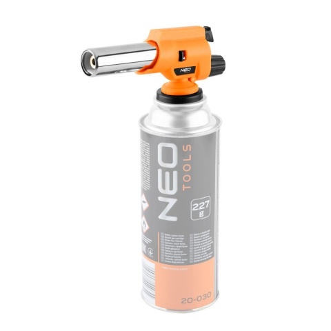 Palnik gazowy nakręcany z zapłonem piezo regulacja płomienia 1300 °C NEO TOOLS 20-027