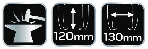 Ścigacz dwuramienny do łożysk 120 × 130 mm regulowany belkowy NEO TOOLS 11-867