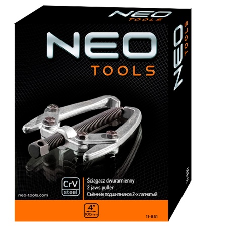 Ściągacz dwuramienny 4" 100 mm do łożysk stal chromowo-wanadowa NEO TOOLS 11-851