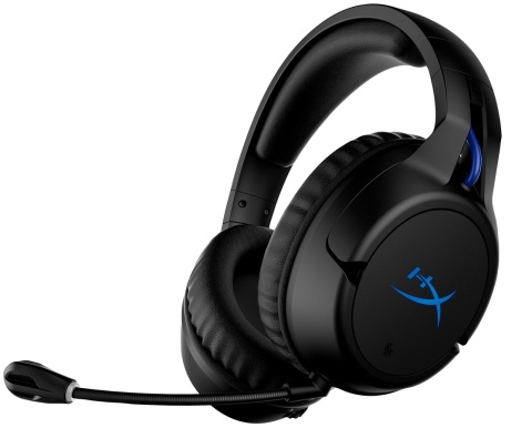 Słuchawki bezprzewodowe gamingowe nauszne HyperX Cloud Flight Wireless czarno-niebieskie dedykowane do PS4, PS5 i PC 4P5H6AA