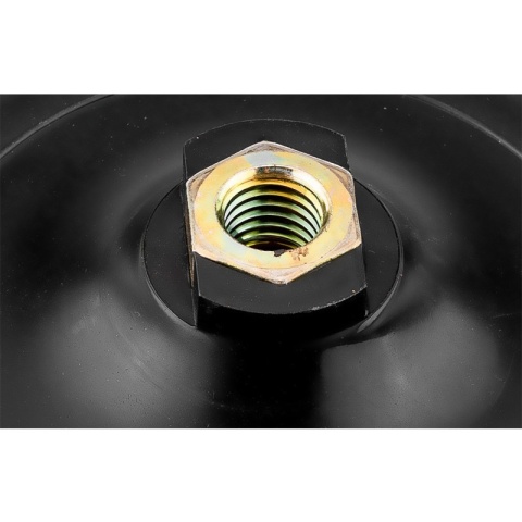 Tarcza mocująca z rzepem do szlifierek 125 mm M14 do ściernic polerek i padów GRAPHITE 58T455