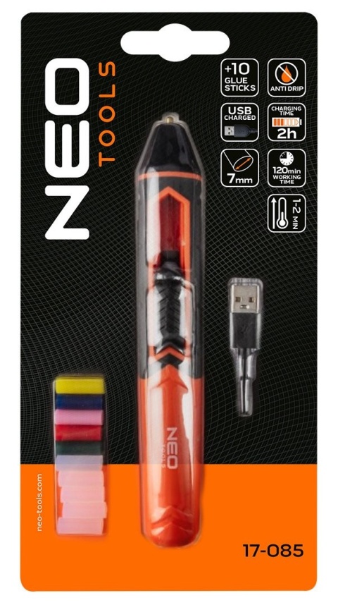 DŁUGOPIS DO KLEJU NA GORĄCO BEZPRZEWODOWY Z BATERIA ITOWĄ O POJEMNOŚCI 2000 mAh 17-085 NEO TOOLS