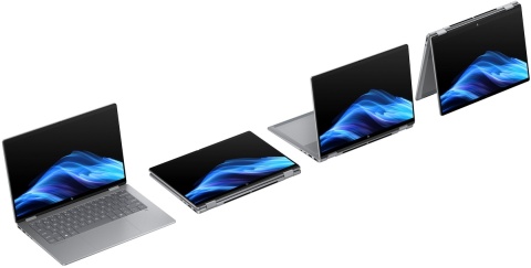 Dotykowy HP OmniBook X Flip 14 Next Gen AI 2K IPS AMD Ryzen AI 5 340 6-rdzeni 16GB LPDDR5x 512GB SSD NVMe Win11 Active Pen