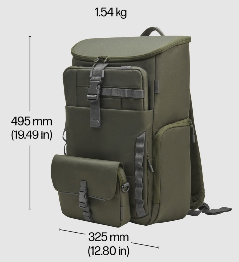 Duży plecak HP Modular 15.6 cala 3w1 Plecak - Etui - Saszetka 27l modułowy 9J496AA