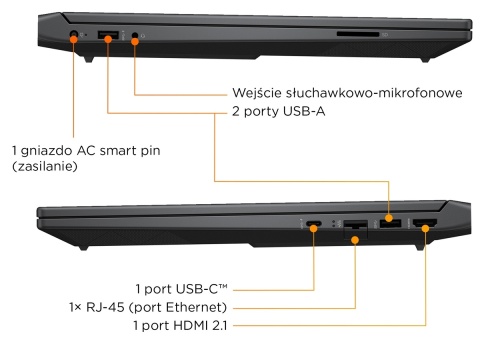 HP Victus Gaming 15 FHD IPS 144Hz Intel Core i5-13420H 8-rdzeni 16GB DDR4 512GB SSD NVMe NVIDIA GeForce RTX 2050 4GB Windows 11