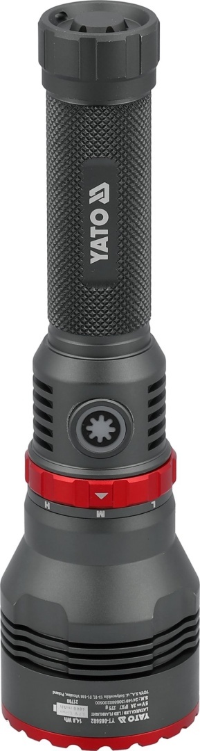 LATARKA AKUMULATOROWA LED 10W 1000LM Z FUNKCJĄ ZOOM POWERBANK 4000mAh YATO YT-085602