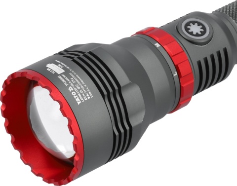 LATARKA AKUMULATOROWA LED 10W 1000LM Z FUNKCJĄ ZOOM POWERBANK 4000mAh YATO YT-085602