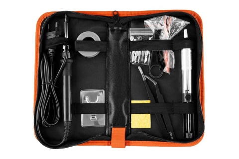 Lutownica precyzyjna 80 W zestaw do lutowania 16 elementów w etui NEO TOOLS