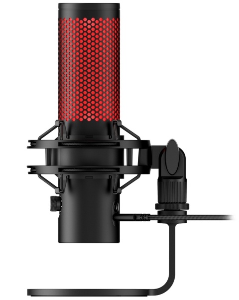 Mikrofon HyperX QuadCast 2 USB, podświetlenie na czerwono, streaming, gaming, podcasty, 872V1AA