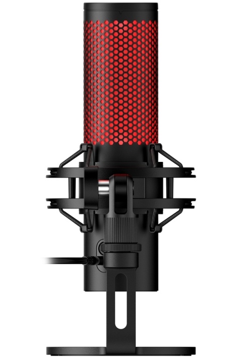 Mikrofon HyperX QuadCast 2 USB, podświetlenie na czerwono, streaming, gaming, podcasty, 872V1AA