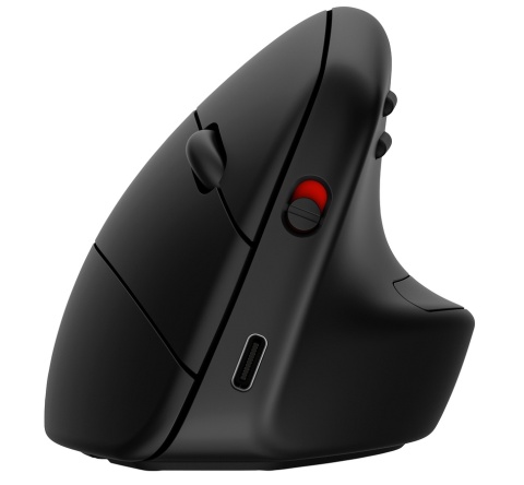 Mysz bezprzewodowa HP 925 Ergonomic Vertical czarna, pionowa ergonomiczna, odbiornik USB lub Bluetooth 5.3 6H1A5AA