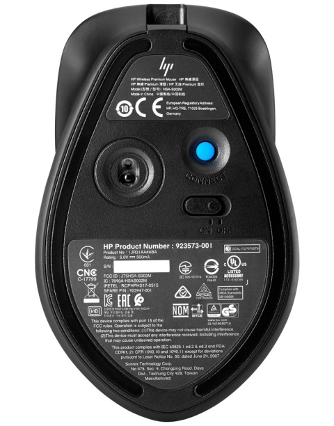 Mysz bezprzewodowa HP Envy 500 Rechargeable odbiornik USB-A 2.4GHz 2LX92AA
