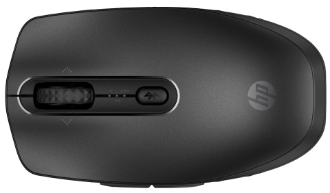 Mysz bezprzewodowa programowalna HP 695 Rechargeable Qi, Bluetooth, czarna, cichy klik, 8F1Y4AA