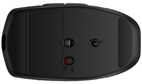 Mysz bezprzewodowa programowalna HP 695 Rechargeable Qi, Bluetooth, czarna, cichy klik, 8F1Y4AA