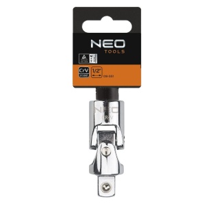 Przegub uniwersalny z wytrzymałej stali chromowo-wanadowej 1/2" 08-551 NEO TOOLS