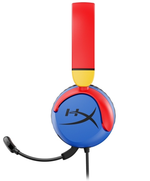 Słuchawki przewodowe gamingowe nauszne HyperX Cloud Mini Multicolor dla dzieci, głośność do 85dB, 7G8F3AA