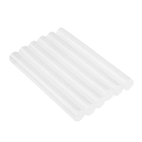 Wkłady klejowe 11 mm przezroczyste zestaw 6 sztuk do pistoletów klejowych uniwersalne 42E110 Top Tools