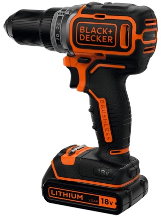 Wkrętarka akumulatorowa 18V 52Nm 2x2Ah bezszczotkowa Black Decker BL186K1B2