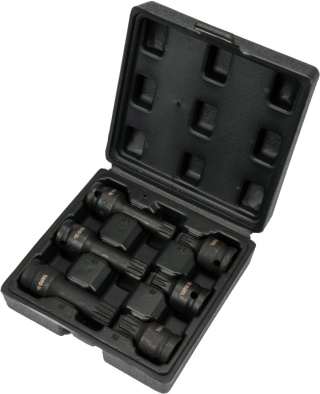 ZESTAW KLUCZY TRZPIENIOWYCH NASADKI UDAROWE SPLINE 1/2" 6 SZTUKI YT-10652 YATO